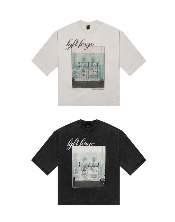 LÝFT × GOLD'S Gym Vintage Graphic Big T-Shirt