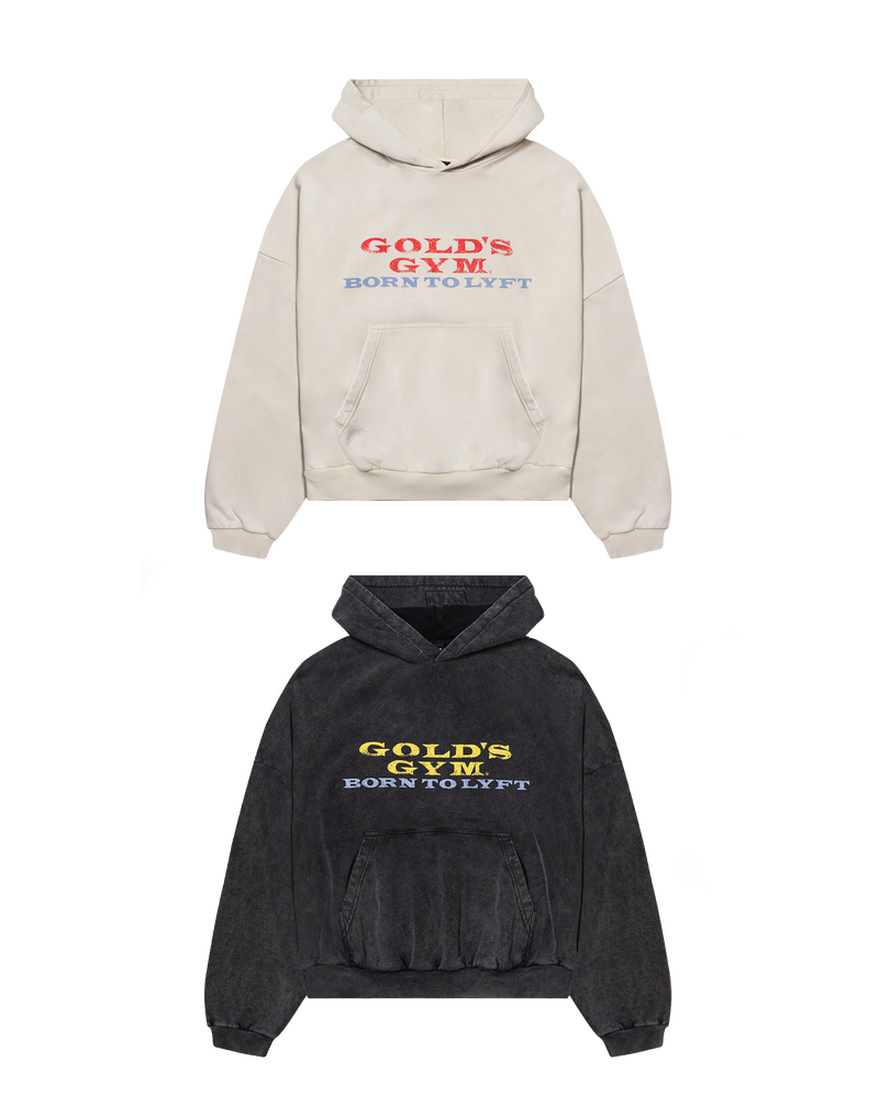LÝFT × GOLD'S Gym Vintage Logo Hoodie