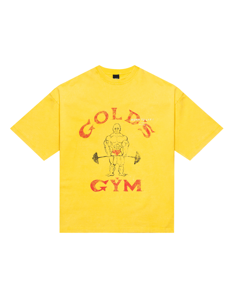 LÝFT × GOLD'S Gym Vintage Logo Big T-Shirt (1デザイン1点までの購入