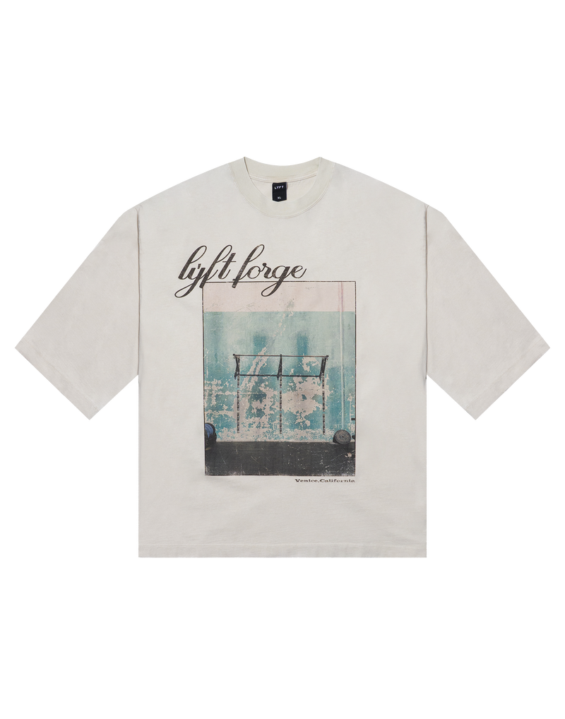 LÝFT × GOLD'S Gym Vintage Graphic Big T-Shirt