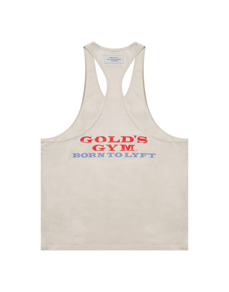 LÝFT × GOLD'S Gym Vintage Logo Tanktop (1デザイン1点までの購入制限