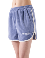 Bicolor Piping Pile Shorts - Blue