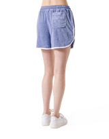 Bicolor Piping Pile Shorts - Blue