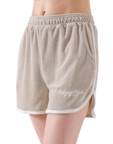 Bicolor Piping Pile Shorts - Beige