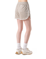 Bicolor Piping Pile Shorts - Beige