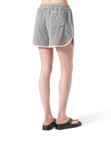 Bicolor Piping Pile Shorts - Grey