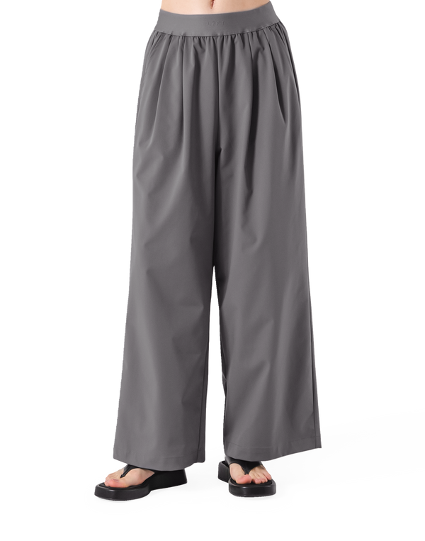 Jacquard Wide Easy Pants - Grey