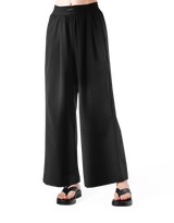 Jacquard Wide Easy Pants - Black