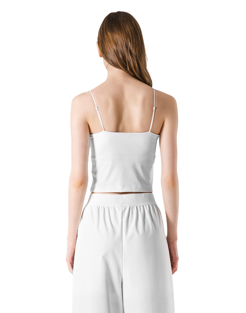 Cup In LÝFT Logo Camisole - White