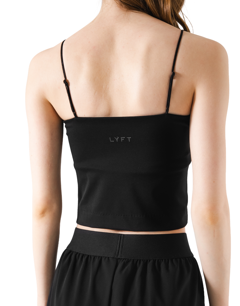 Cup In LÝFT Logo Camisole - Black