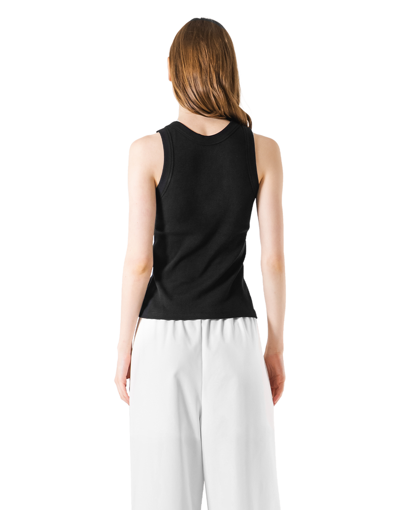 Cup In Rib Tanktop - Black