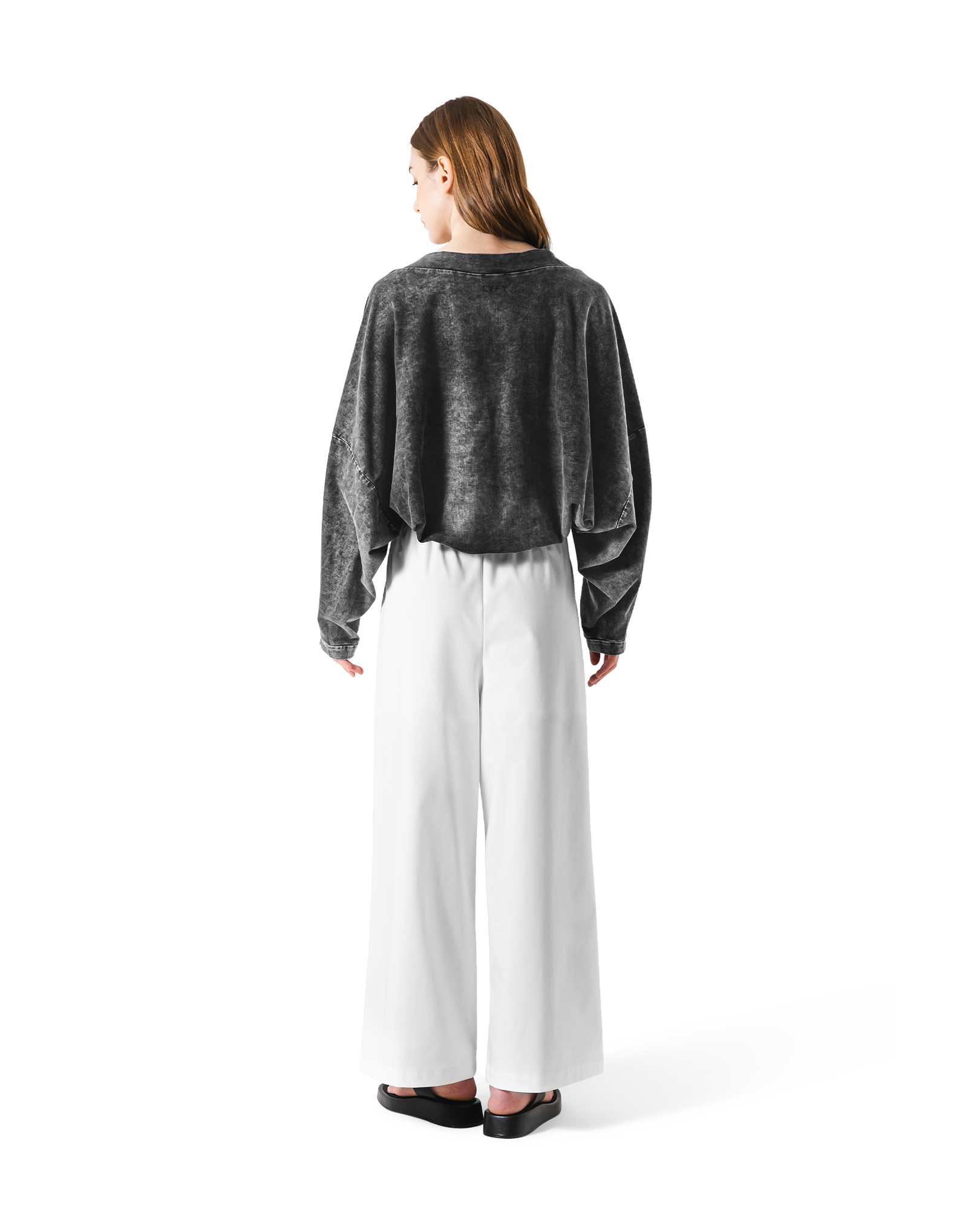 とむふる Dolman Sleeve Cropped Cardigan - Black – LÝFT