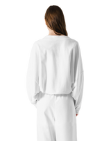 Dolman Sleeve Cropped Cardigan - White