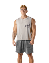 Metal Logo Box Tanktop - Ivory