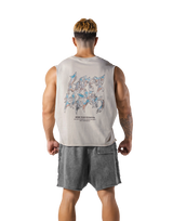 Metal Logo Box Tanktop - Ivory