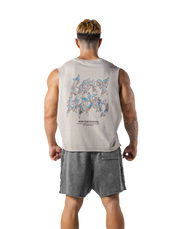 Metal Logo Box Tanktop - Ivory