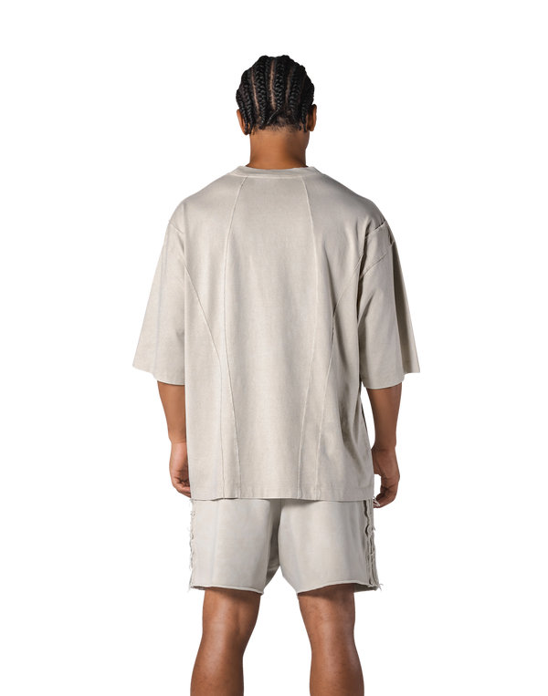 Vintage Original Pattern Extra Big T-Shirt - Ivory