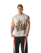 Triple Dog Graphic Vintage Tanktop - Ivory