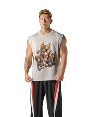 Triple Dog Graphic Vintage Tanktop - Ivory