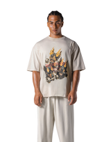 Triple Dog Graphic Vintage Big T-Shirt - Ivory