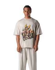 Triple Dog Graphic Vintage Big T-Shirt - Ivory