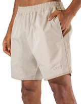 Side Pattern Wide Shorts - Ivory