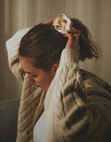 LÝFT Oversized Scrunchie - Ivory