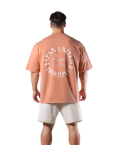 JP × UK Ring Vintage Oversize T-Shirt - Orange