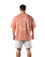 JP × UK Ring Vintage Oversize T-Shirt - Orange