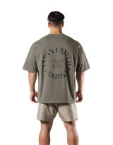 JP × UK Ring Vintage Oversize T-Shirt - Beige