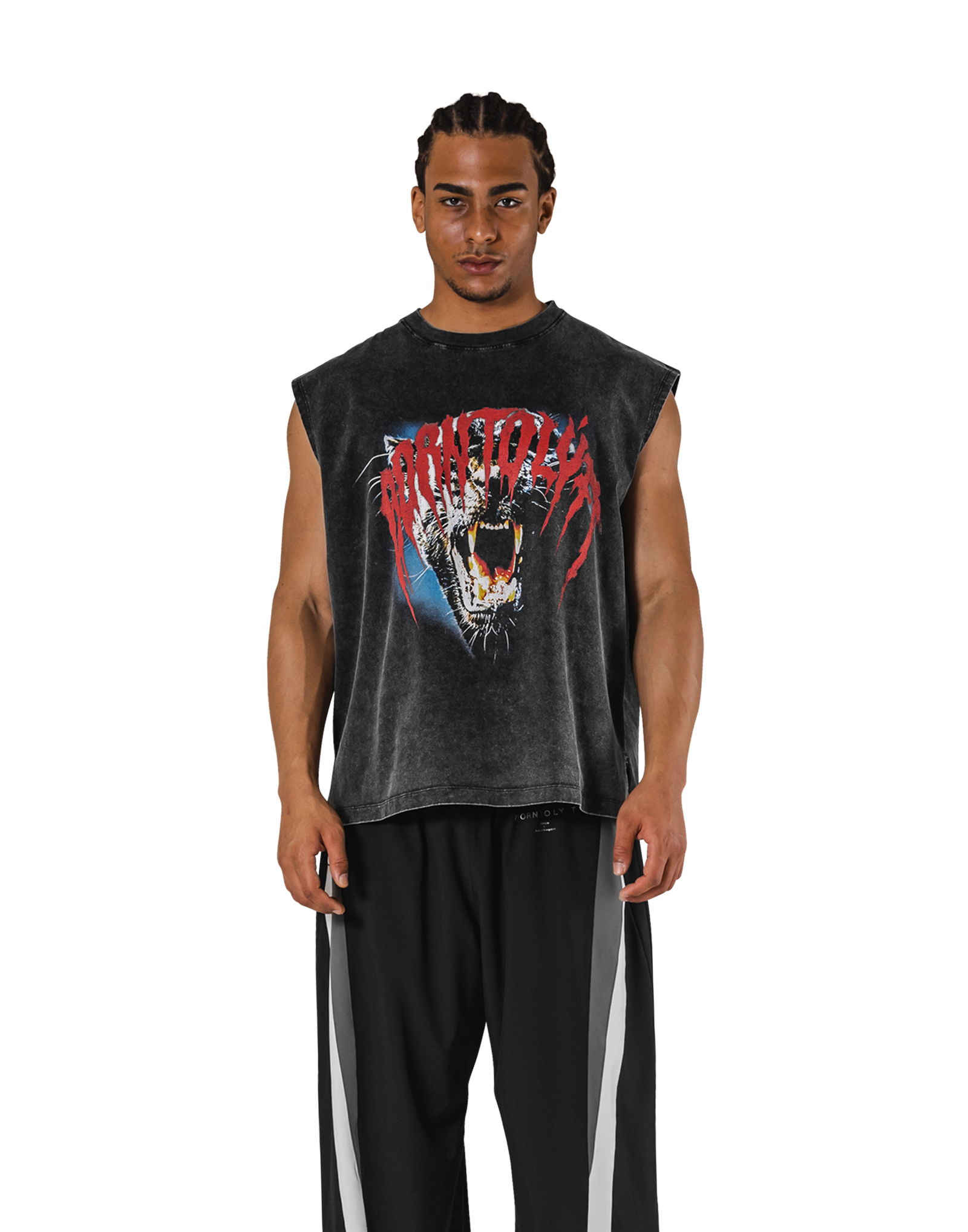 Panther Graphic vintage Tanktop - Black – LÝFT Panther Graphic vintage Tanktop - Black – LÝFT