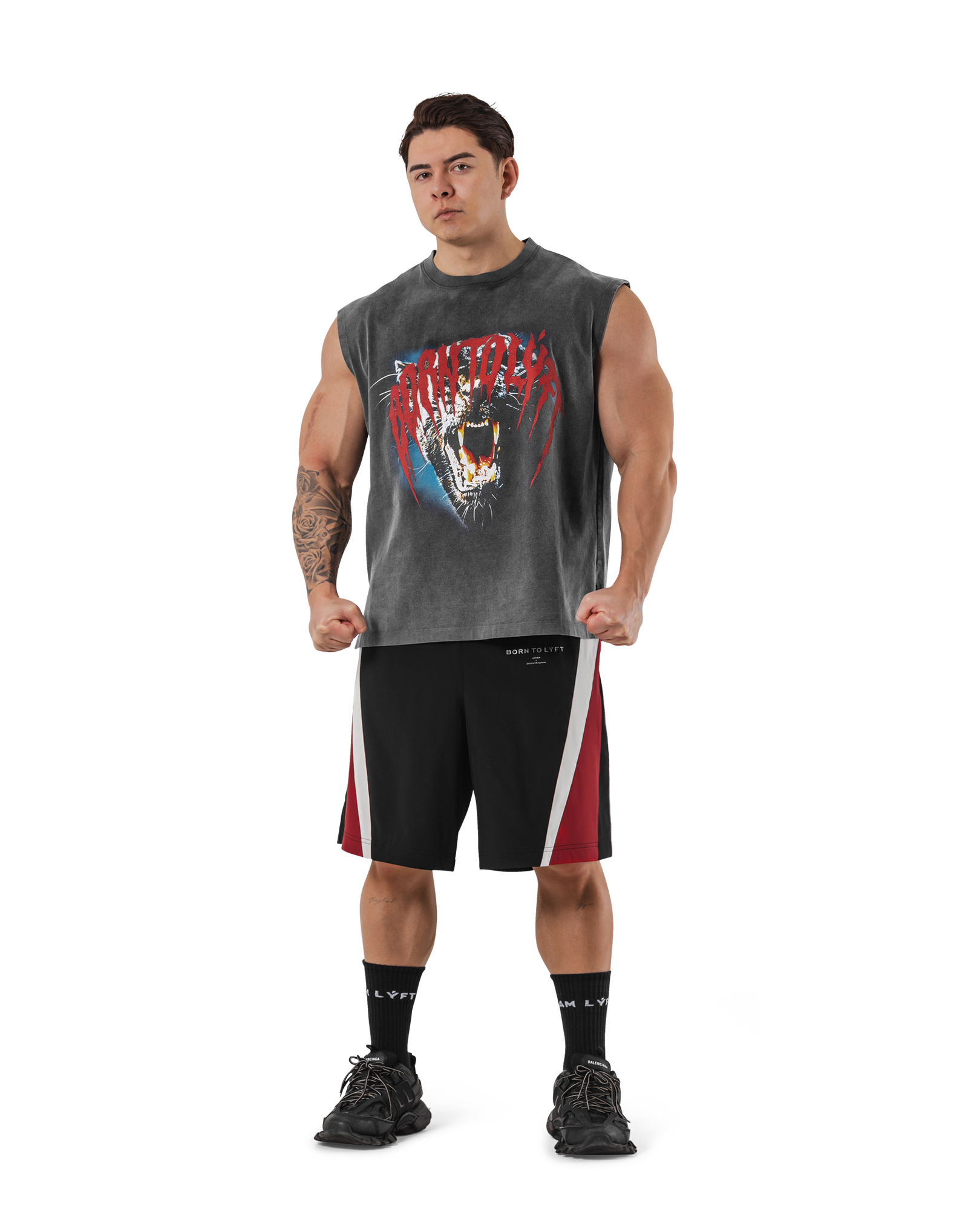 LYFT × WIND AND SEA グラフィックタンクトップ - ブラック LYFT LYFT × WIND AND SEA グラフィックタンクトップ - ブラック LYFT