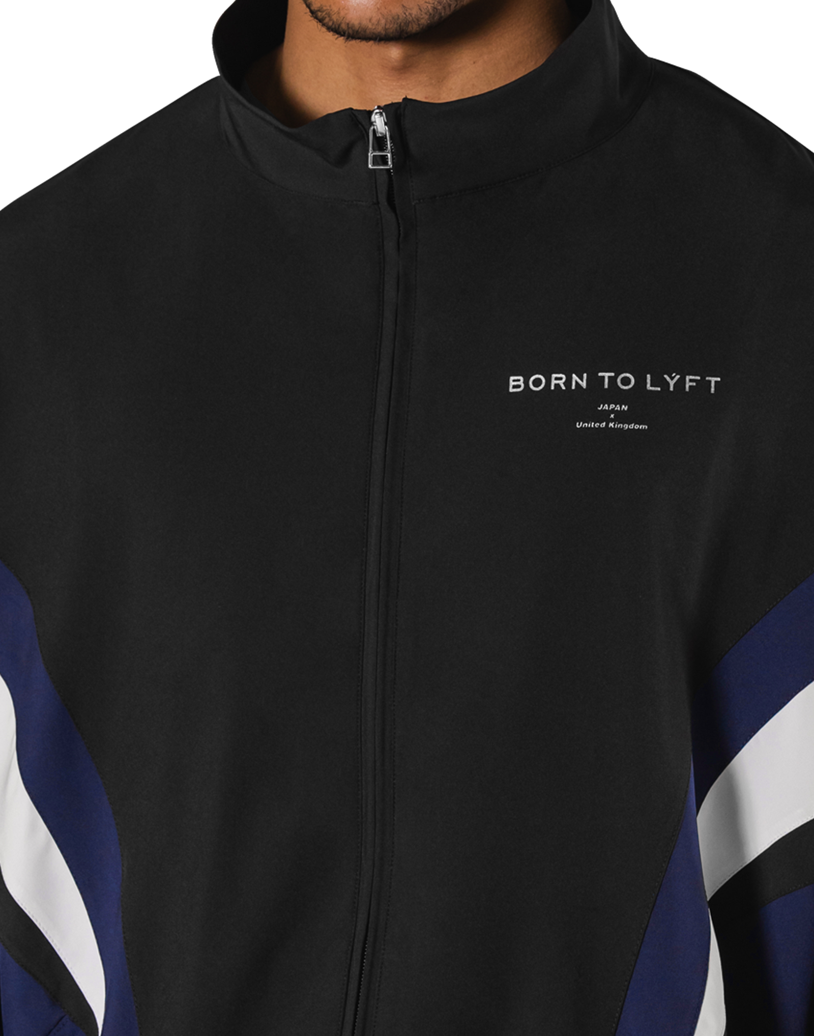 2Line Oversize Track Jacket V.2 - Navy – LÝFT 2Line Oversize Track Jacket V.2 - Navy – LÝFT