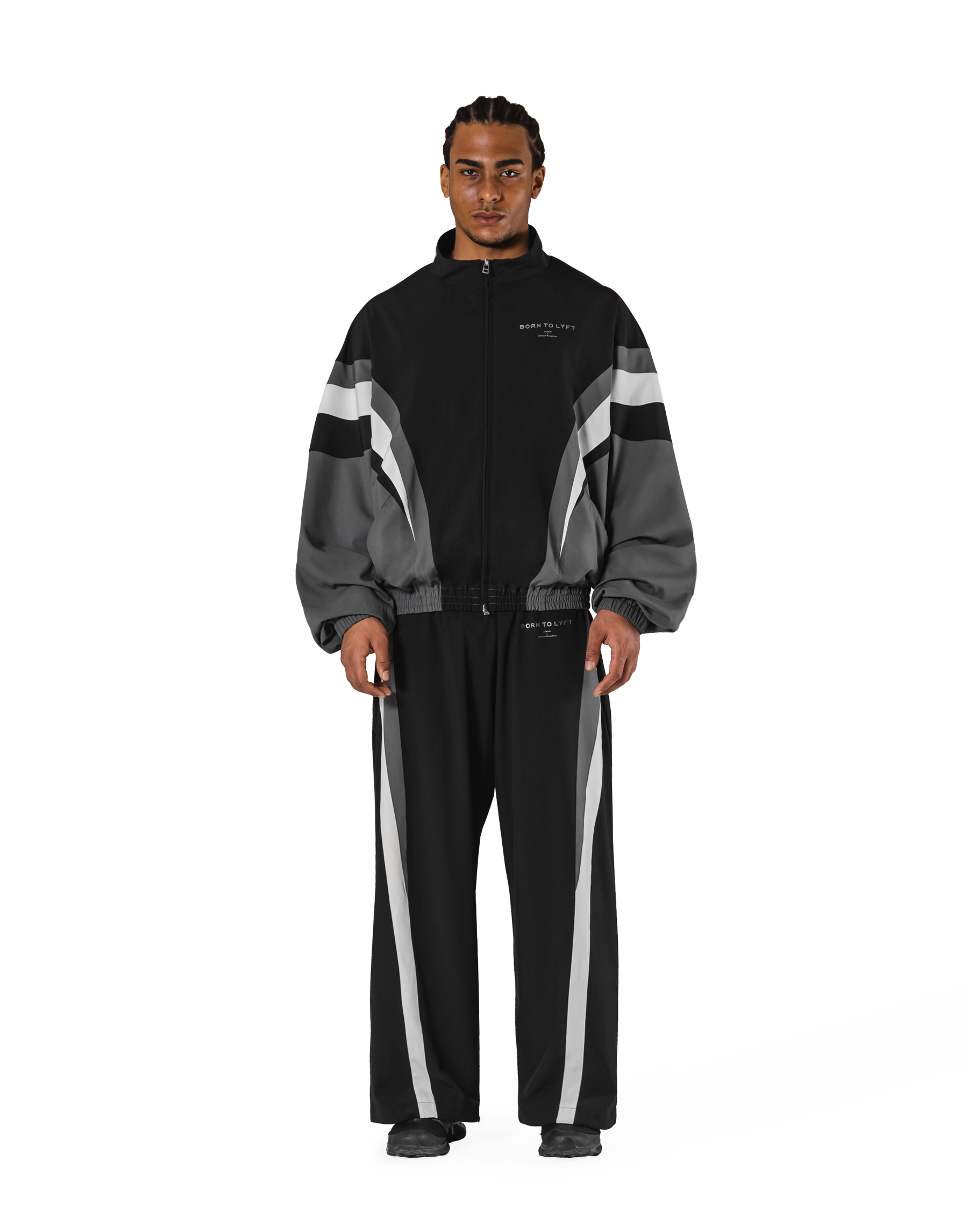 Lyft Rider Jacket 2Line Oversize Track Jacket V.2 - Black – LÝFT