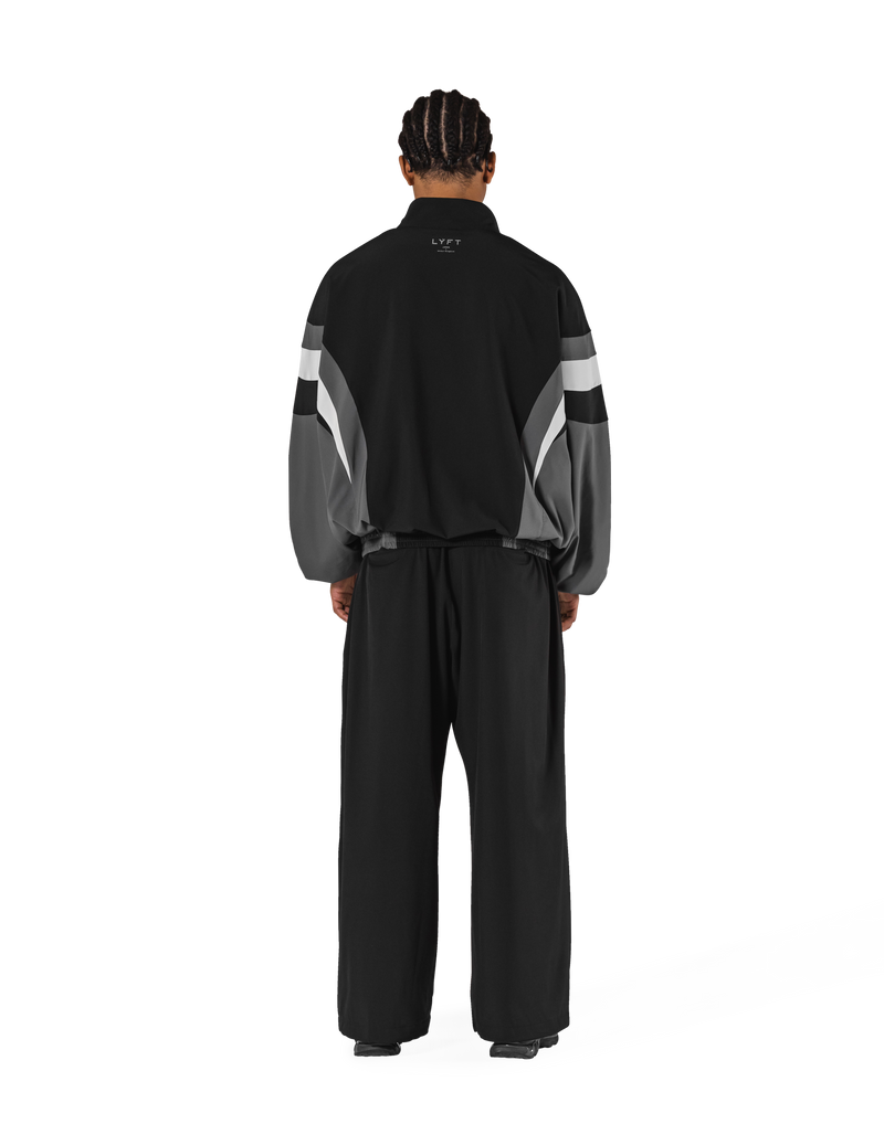 2Line Oversize Track Jacket V.2 - Black – LÝFT 2Line Oversize Track Jacket V.2 - Black – LÝFT
