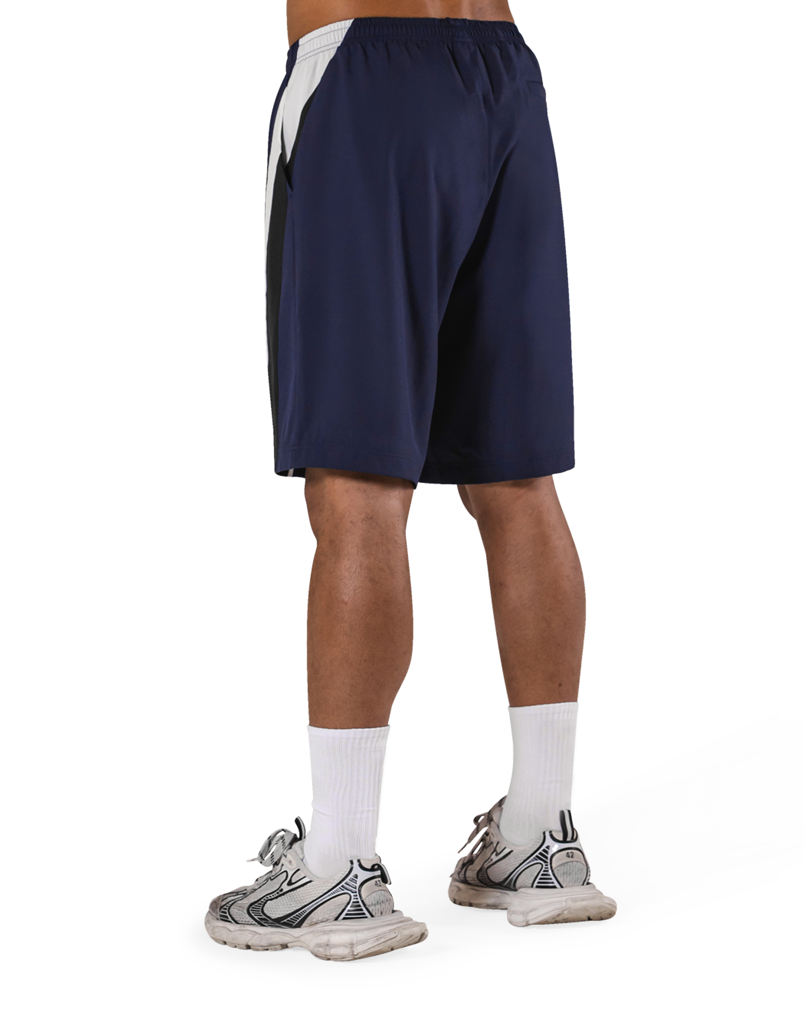 2Line Wide Shorts V.2 - Navy – LÝFT 2Line Wide Shorts V.2 - Navy – LÝFT