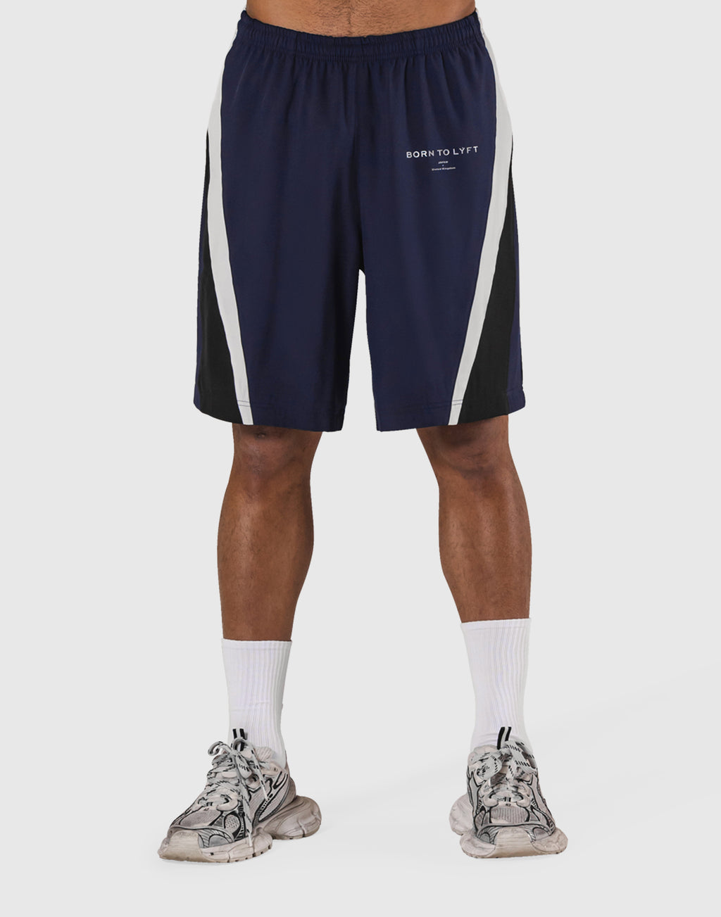 2Line Wide Shorts V.2 - Navy – LÝFT