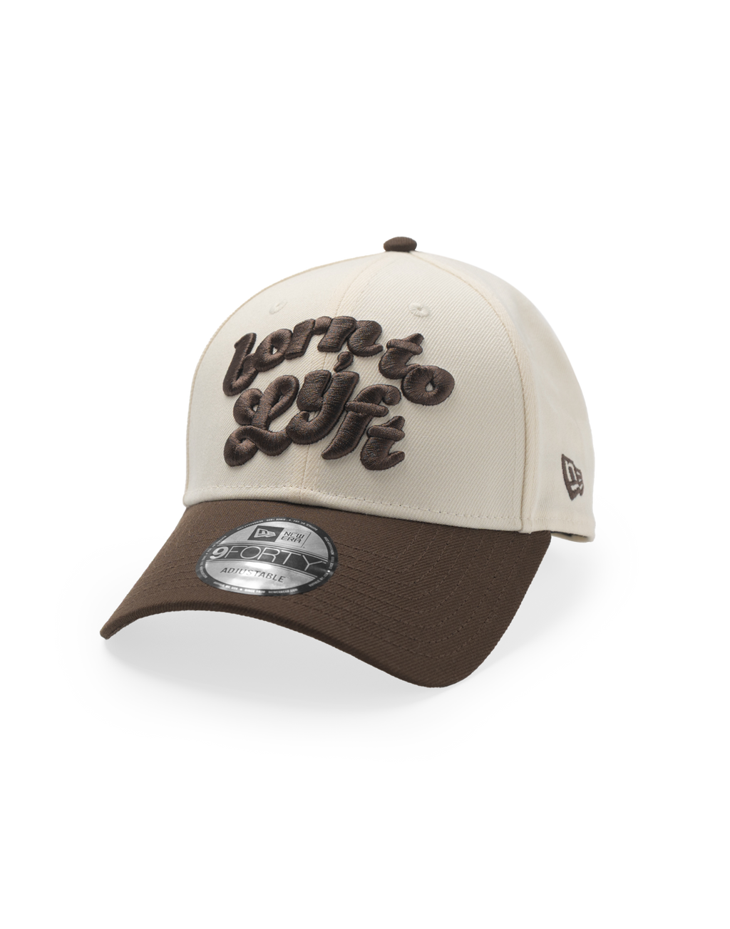 LÝFT × New Era 9Forty Bicolor BTL Logo - Brown