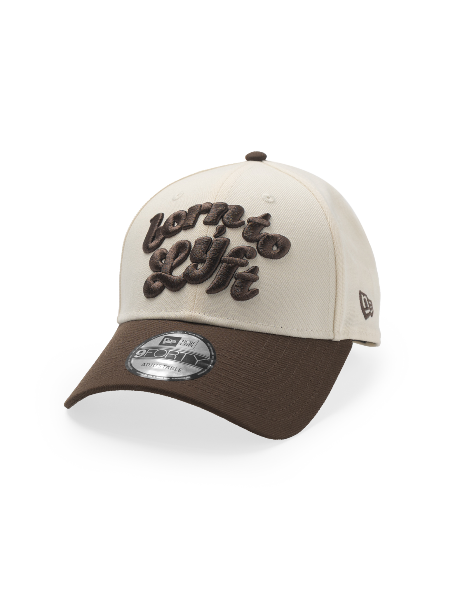 LÝFT × New Era 9Forty Bicolor BTL Logo - Brown