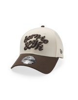 LÝFT × New Era 9Forty Bicolor BTL Logo - Brown