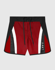 Side Pattern Stripe Stage Shorts - Navy – LÝFT