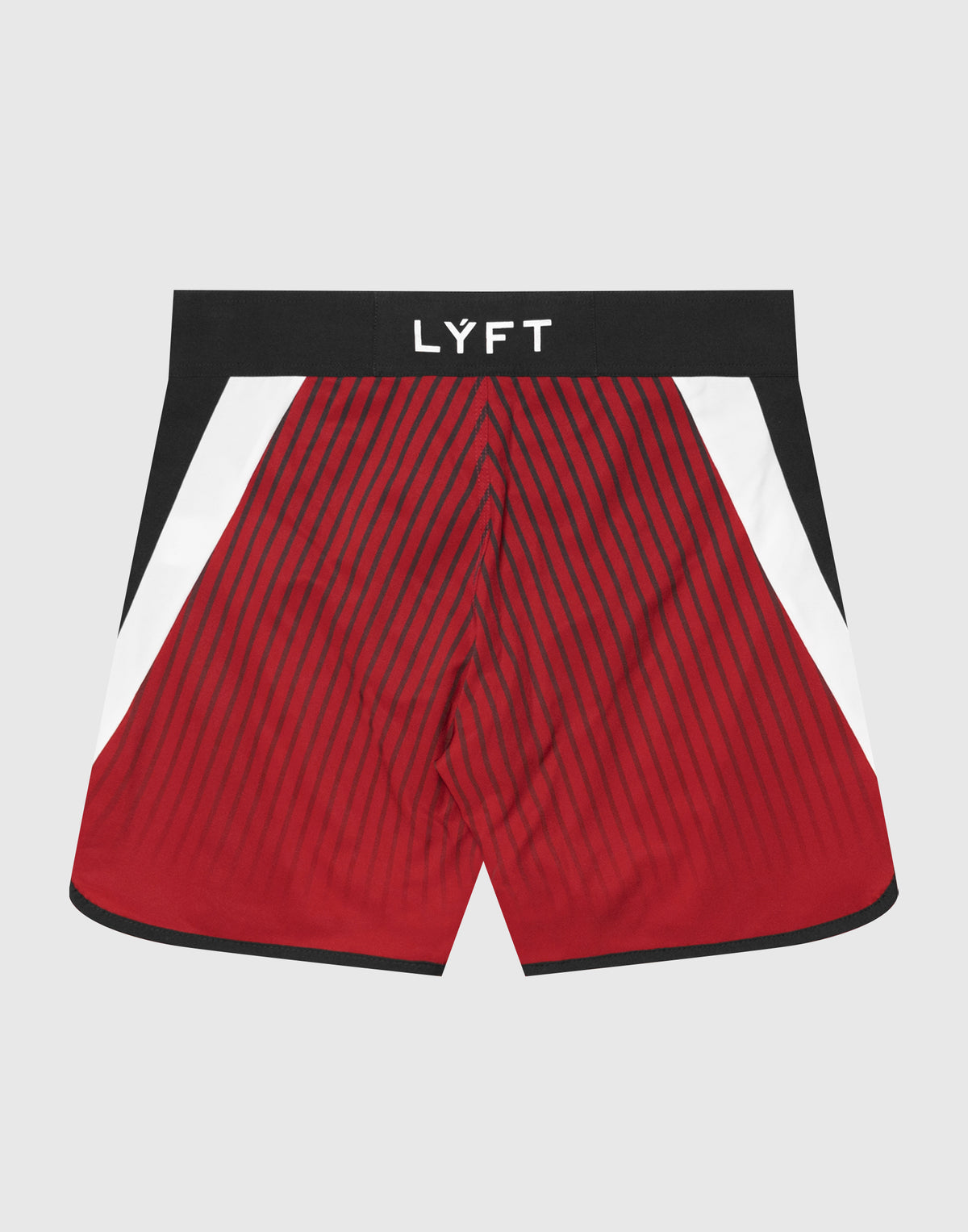 Side Pattern Stripe Stage Shorts - Red