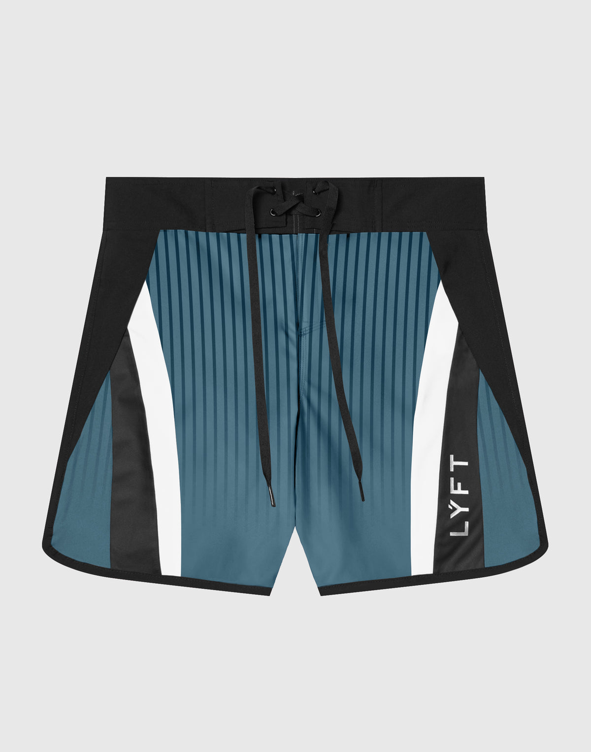 Side Pattern Stripe Stage Shorts - Navy