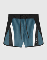 Side Pattern Stripe Stage Shorts - Navy – LÝFT