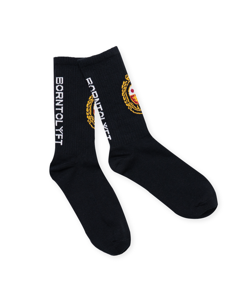 LÝFT Emblem Socks - Clear Black