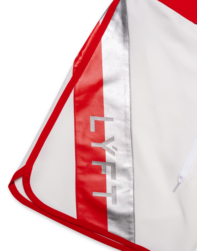 LÝFT Stage Shorts - White/Red