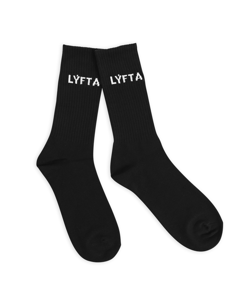 LÝFT 애슬레틱 로고 양말 - 블랙