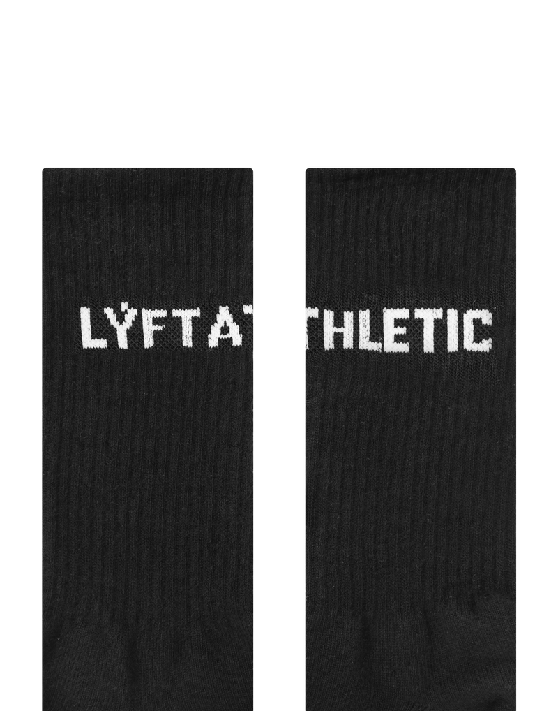 LÝFT 애슬레틱 로고 양말 - 블랙