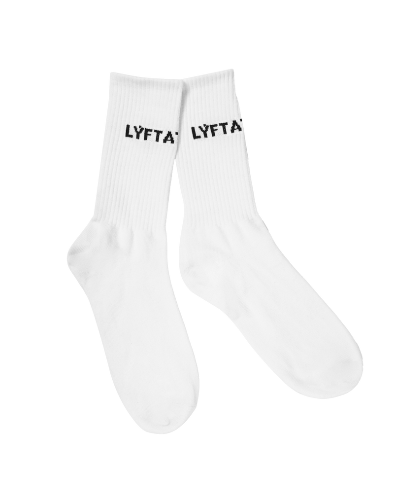 LÝFT 애슬레틱 로고 양말 - 화이트