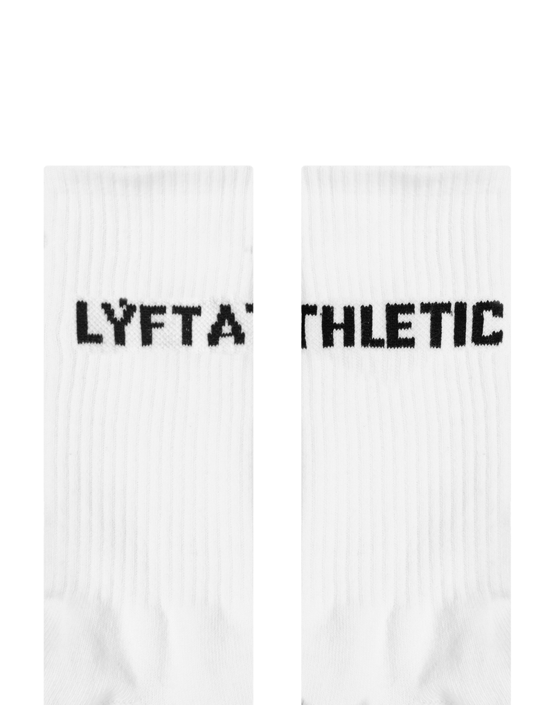 LÝFT 애슬레틱 로고 양말 - 화이트